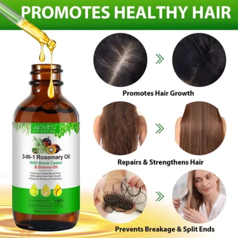 100% Pure Rosemary Oil for Hair Natural Rosemary Oil for Hair Care 4oz