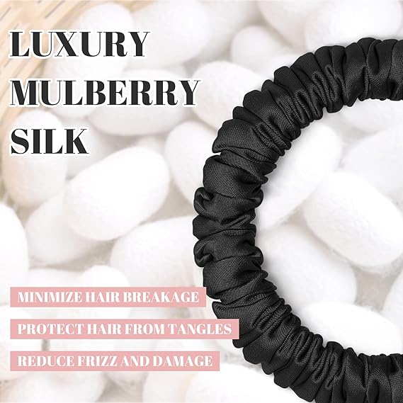 Free Scrunchies Hair Ties Silk Satin Scrunchy, Hair Bands Bracelets Ponytail Holders Hair Accessories