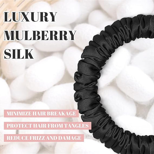 Free Scrunchies Hair Ties Silk Satin Scrunchy,  Hair Bands Bracelets Ponytail Holders Hair Accessories