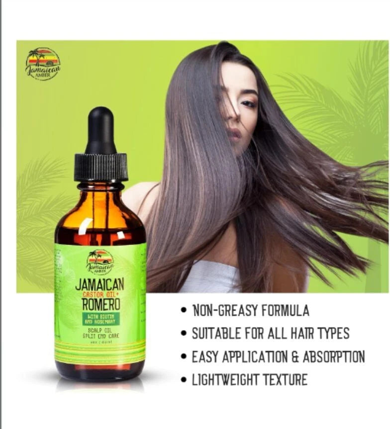 Rosemary & Castor Oil | Multi Hair Invigorating Complex | Strengthen, Nourish & Treatment | Target Dry, Damaged Hair (2oz / 60ml)
